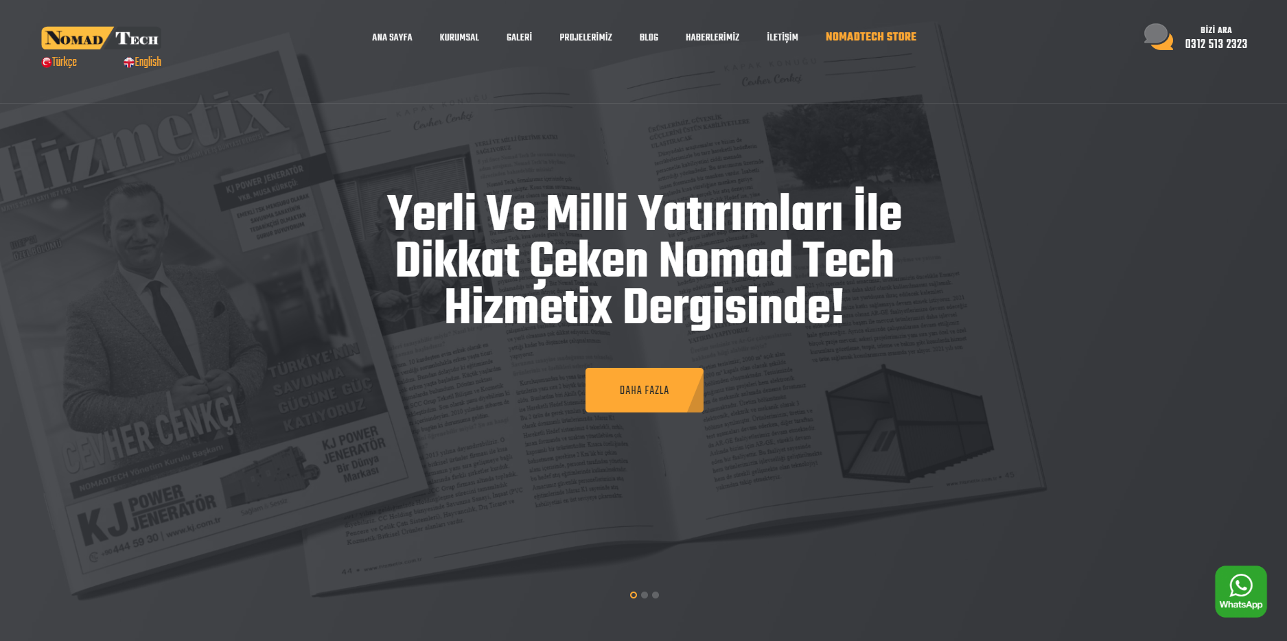 NOMAD TECH Kurumsal Web Sitesi