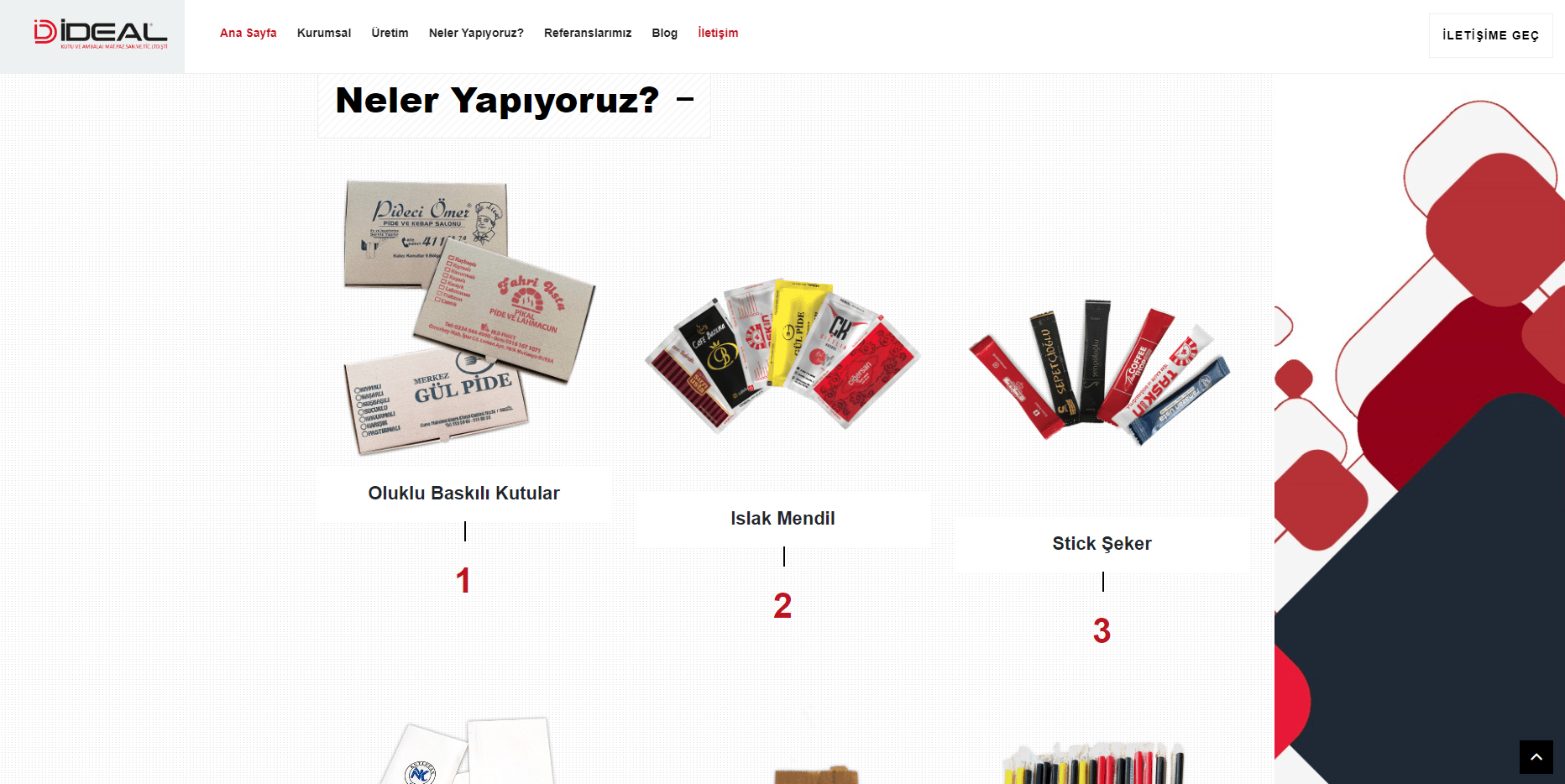 İdeal Kutu Kurumsal Web Sitesi Tasarımı