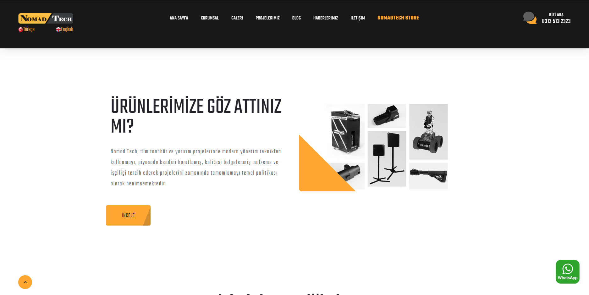 NOMAD TECH Kurumsal Web Sitesi