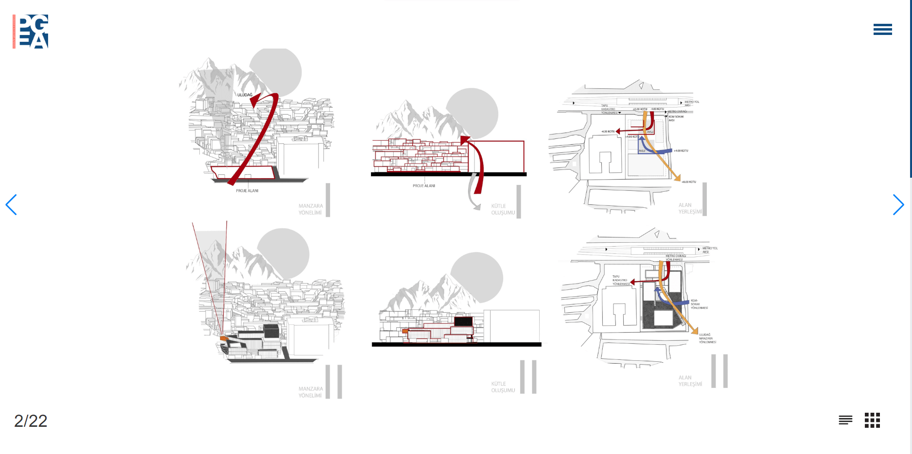 PGEA Mimarlık Kurumsal Web Sitesi Tasarımı